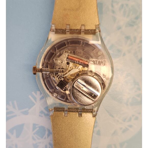 Vintage Swatch GLITTER GK216 1996 Standard Gents Swiss Made New Old Stock - Picture 6 of 6